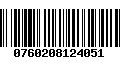 Código de Barras 0760208124051