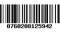 Código de Barras 0760208125942