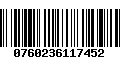 Código de Barras 0760236117452