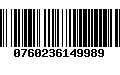 Código de Barras 0760236149989