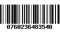 Código de Barras 0760236483540