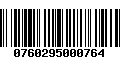 Código de Barras 0760295000764