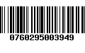 Código de Barras 0760295003949