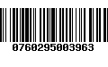 Código de Barras 0760295003963
