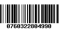 Código de Barras 0760322804990