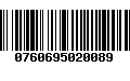 Código de Barras 0760695020089