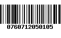 Código de Barras 0760712050105