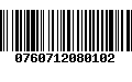 Código de Barras 0760712080102