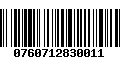 Código de Barras 0760712830011