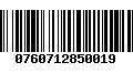 Código de Barras 0760712850019