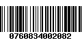 Código de Barras 0760834002082