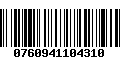 Código de Barras 0760941104310