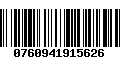Código de Barras 0760941915626