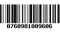 Código de Barras 0760981009606