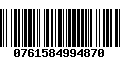 Código de Barras 0761584994870