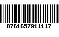 Código de Barras 0761657911117