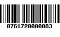 Código de Barras 0761720000083