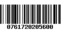 Código de Barras 0761720205600