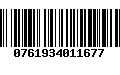 Código de Barras 0761934011677