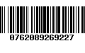 Código de Barras 0762089269227