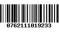 Código de Barras 0762111019233