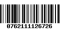 Código de Barras 0762111126726