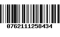 Código de Barras 0762111258434