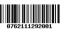 Código de Barras 0762111292001