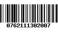 Código de Barras 0762111302007