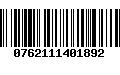 Código de Barras 0762111401892