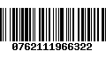 Código de Barras 0762111966322
