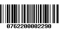 Código de Barras 0762200002290