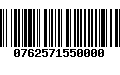 Código de Barras 0762571550000