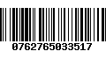 Código de Barras 0762765033517