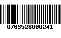 Código de Barras 0763528000241