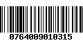 Código de Barras 0764009010315