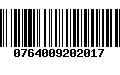 Código de Barras 0764009202017