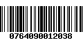 Código de Barras 0764090012038