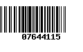 Código de Barras 07644115