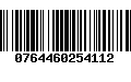 Código de Barras 0764460254112