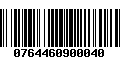 Código de Barras 0764460900040