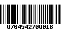 Código de Barras 0764542700018