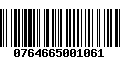 Código de Barras 0764665001061