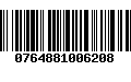 Código de Barras 0764881006208