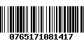 Código de Barras 0765171081417