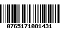 Código de Barras 0765171081431