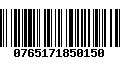 Código de Barras 0765171850150