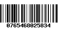 Código de Barras 0765468025834