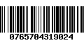 Código de Barras 0765704319024