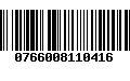 Código de Barras 0766008110416